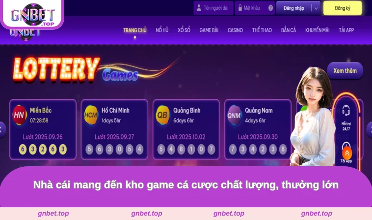 Nhà cái mang đến kho game cá cược chất lượng, thưởng lớn